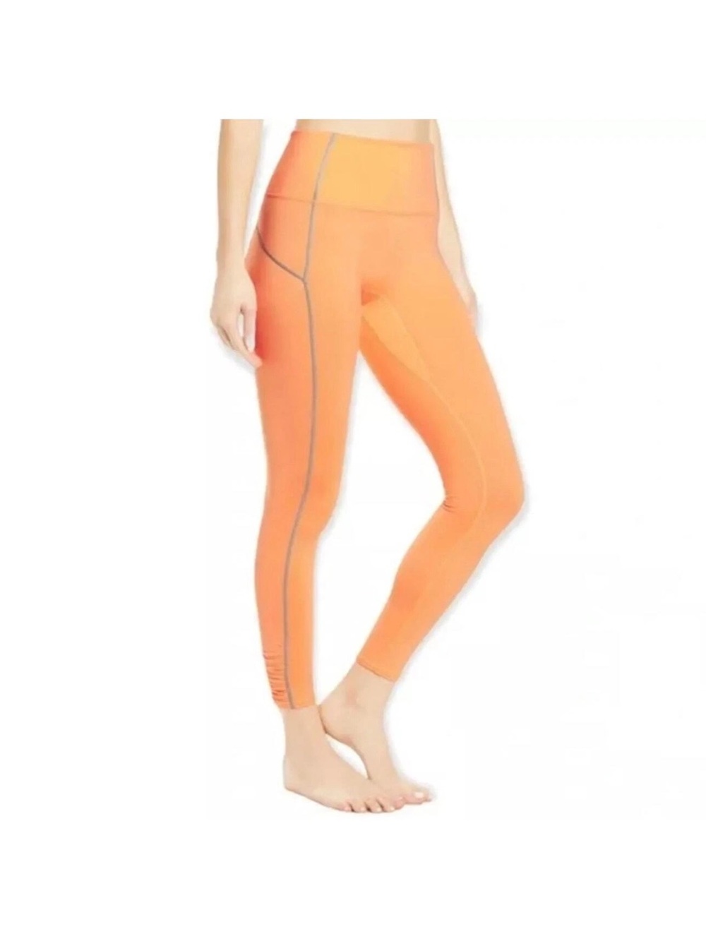 Free People Movement You’re A Peach Sport Leggings Size S 7/8 Length Orange Gym